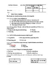 Đề kiểm tra Giữa học kỳ I môn Toán Lớp 4 - Năm học 2017-2018